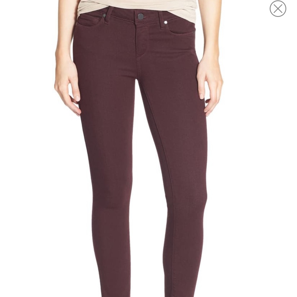 Paige Verdugo Ankle Skinny Jean Aubergine